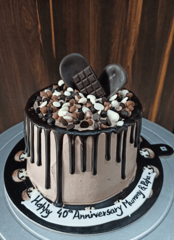 Chocochips Anniversary Cake