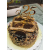 Nutty Chocolate Cake 25th Anniversary Gold