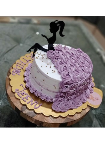 Amazing Girl Theme Birthday Cake