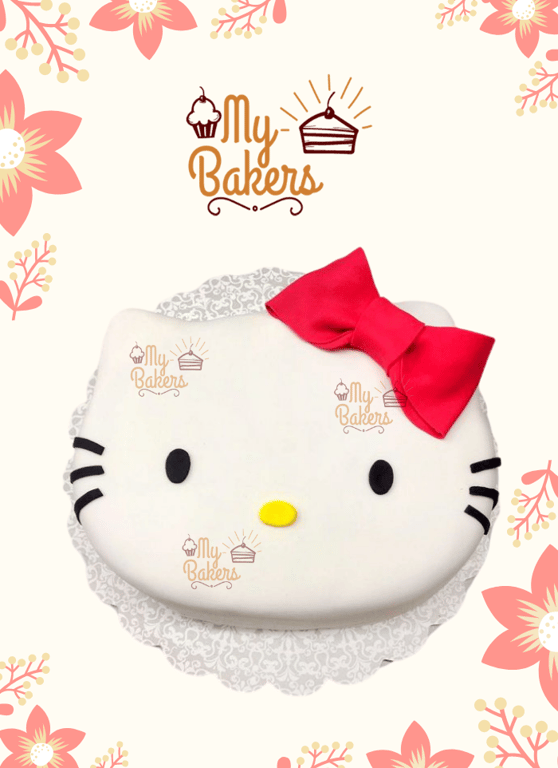 Delightful Hello Kitty Theme Cake