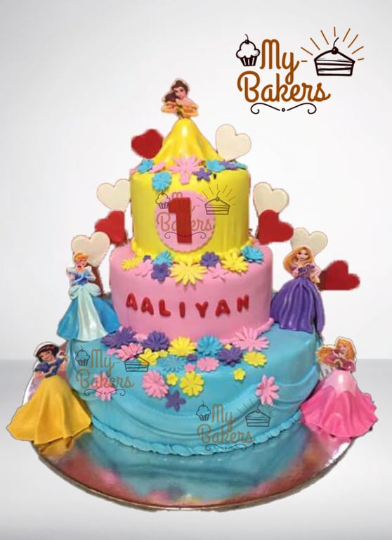 Disney Princess Theme Cake - Pune