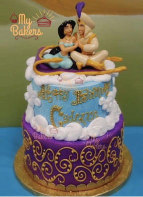 Exclusive Aladdin Jasmine Theme Cake