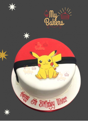 Luscious Pikachu Theme Cake