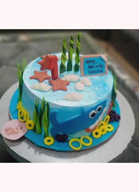 Ocean Theme Fondant Cake