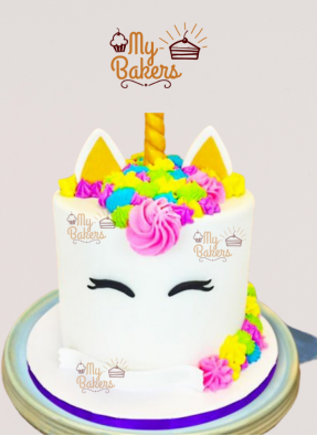 Pretty Unicorn Theme Cake