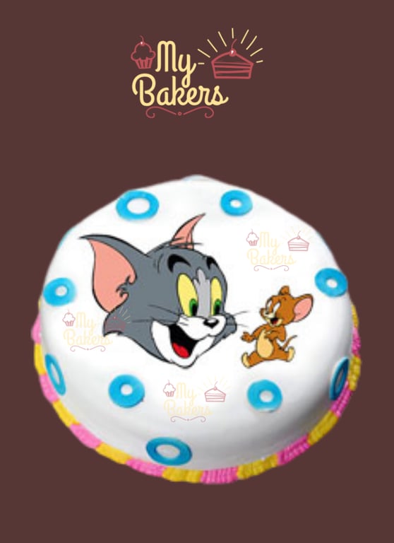 Tom And Jerry Theme Cake