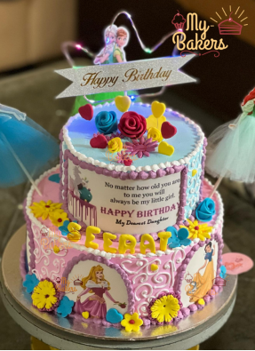 Delicious Two Tier Barbie Birthday Cake