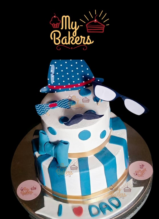 2 Tier Fathers Day Special Cake