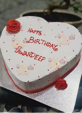 Heart Shaped Birthday Cake
