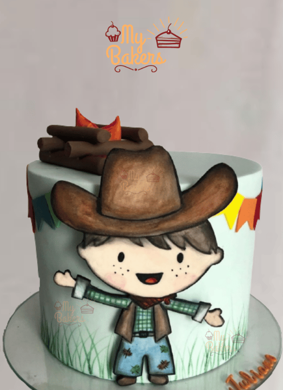 Farm Boy Theme Cake