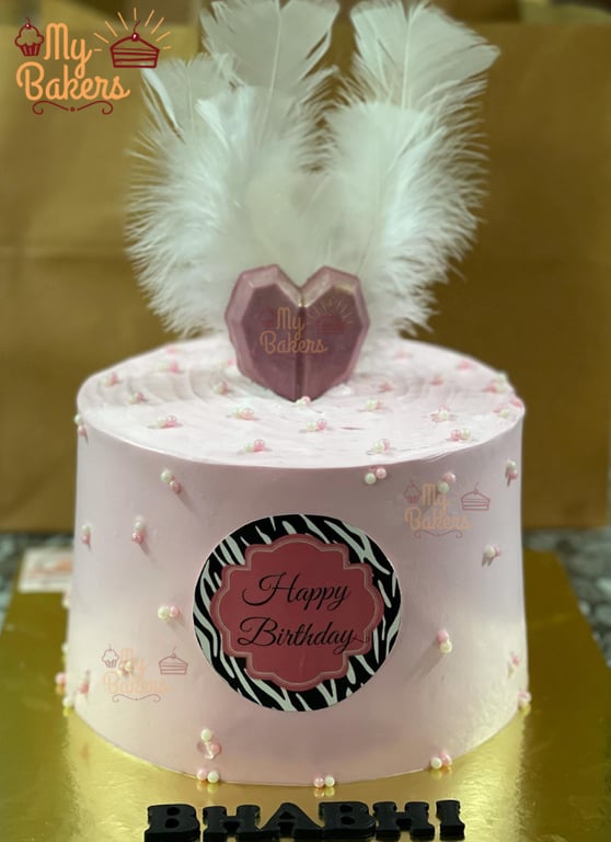 Wings Theme Strawberry Birthday Cake For Bhabhi