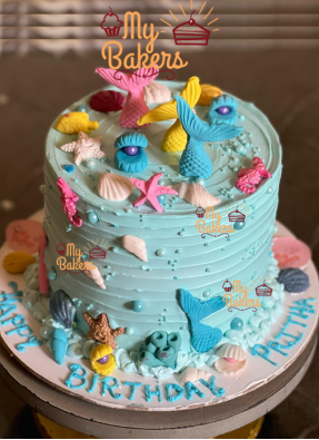 Sea Animals Fondant Yummy Cake