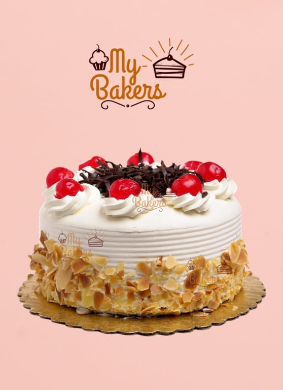 Black Forest Cherry Decorated Cake
