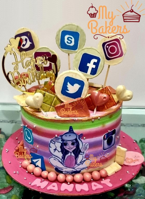 Social Media Freaker Yummy Cake