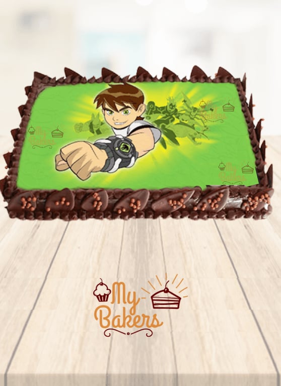 Ben 10 Theme Birthday Cake - Erode
