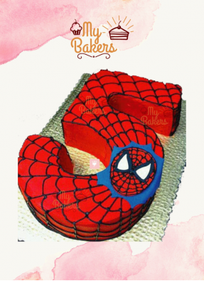 Flavourful Spiderman Theme Cake