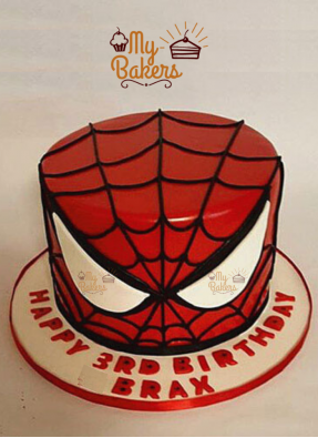 Adorable Spiderman Theme Cake