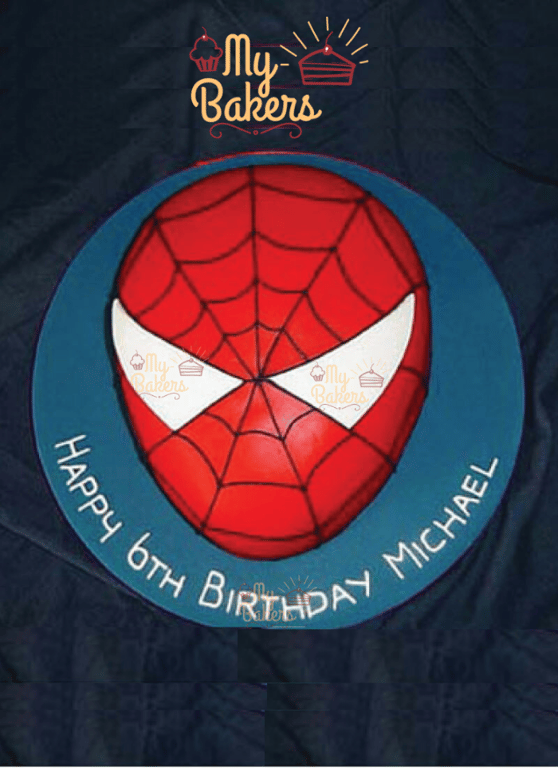 Lovely Spider Man Theme Birthday Cake 