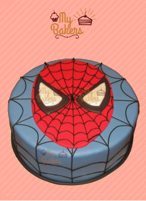 Delicious Spiderman Theme Cake