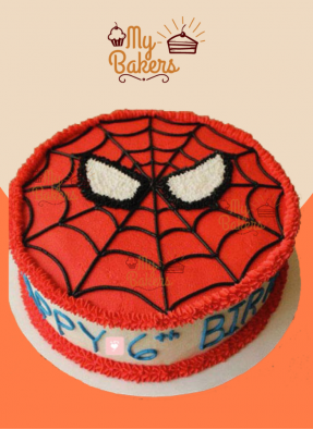Luscious Spiderman Theme Cake