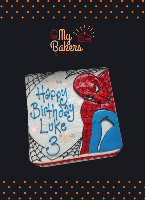 Flavoursome Spiderman Theme Cake