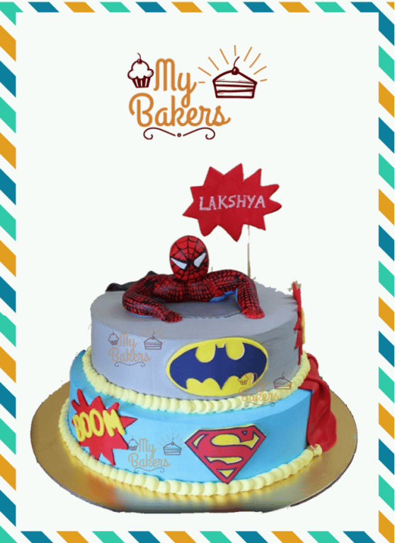 Heavenly Super Hero Theme Cake
