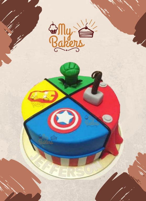 Ravishing Super Hero Theme Cake