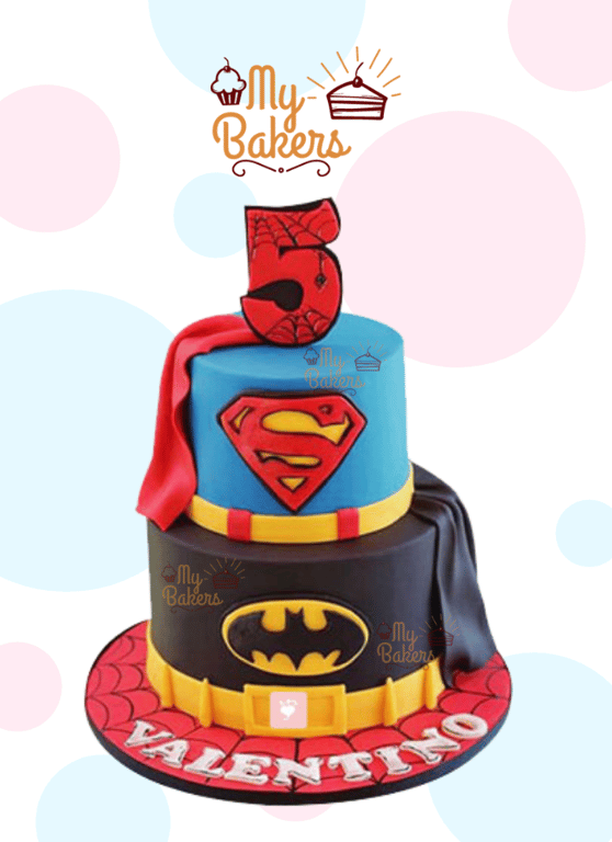 Delicious Super Hero Theme Cake