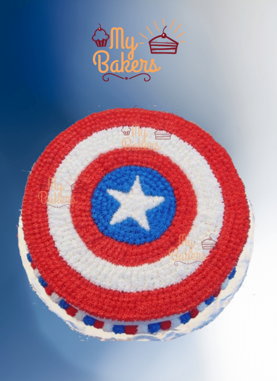 Yummy Super Hero Theme Birthday Cake