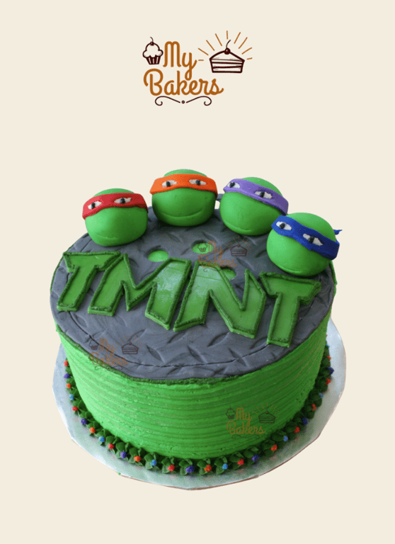 Ninja Turtles Theme Cake