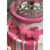 Two Tier Princess Crown Theme Cake