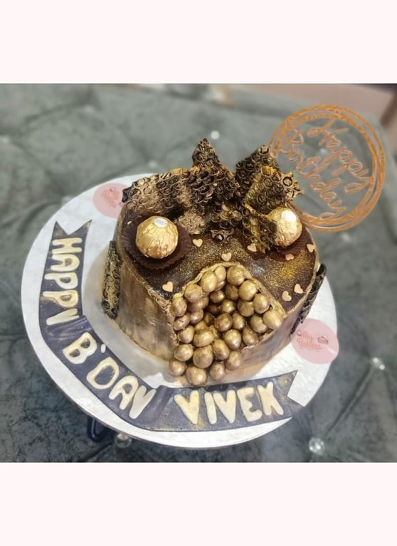 Vanilla Choco Nutella Birthday Cake
