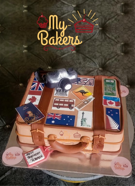 Visa Bag Theme Cake