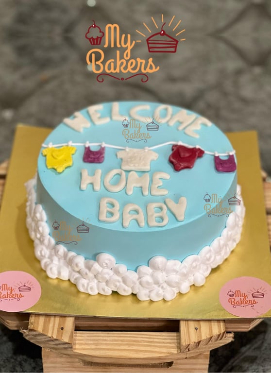 Welcome Home New Baby Cake