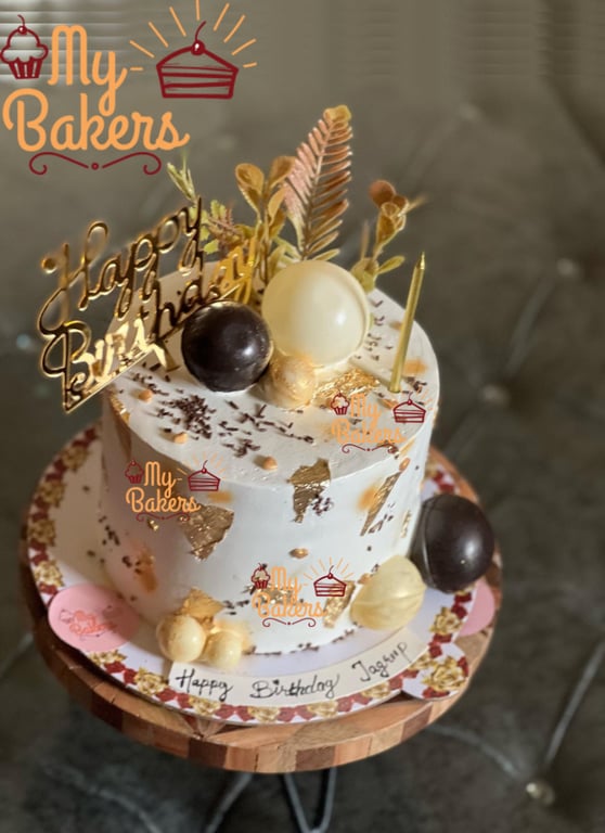 Yummy Chocolate Balls Birthday Cake