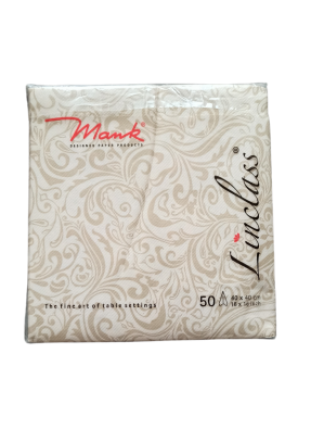 Luxury Premium Designer Cloth Napkin Cream 40 x 40 cm pack of 50