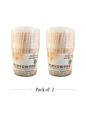 Wooden Biodegradable Toothpick 6.5 cm pack of 2
