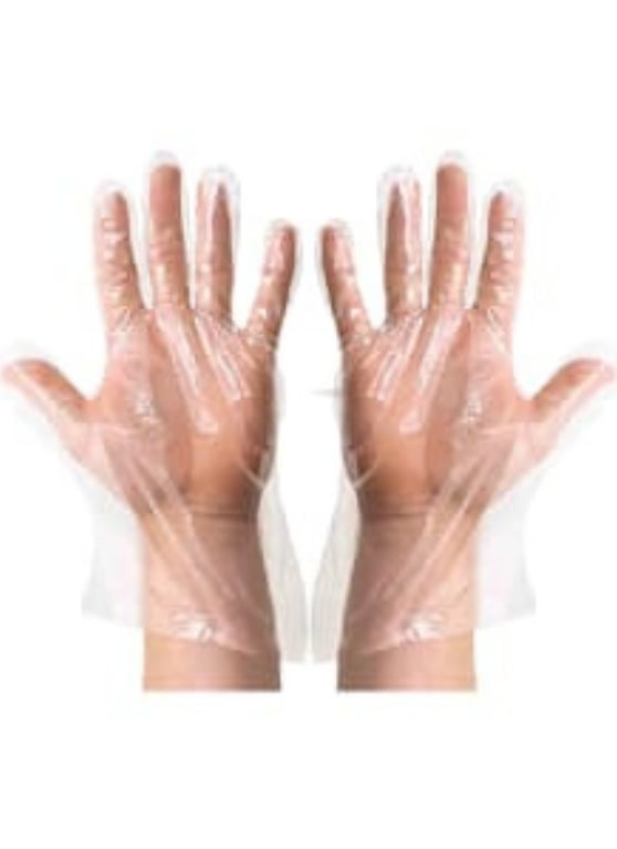Plastic hand gloves 12 inch pack of 50 Pair