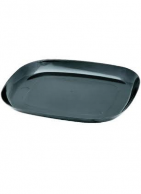Rectangle plate big Black pack of 10