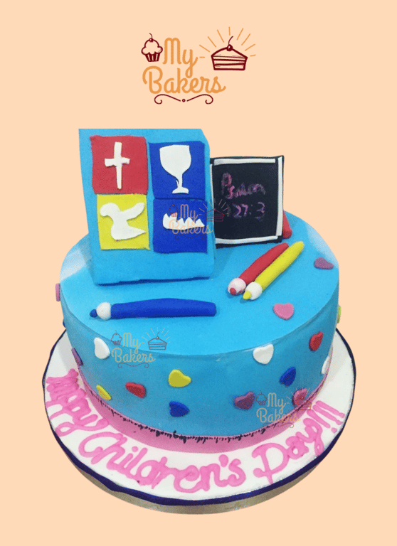 Childrens Day Fondant Cake
