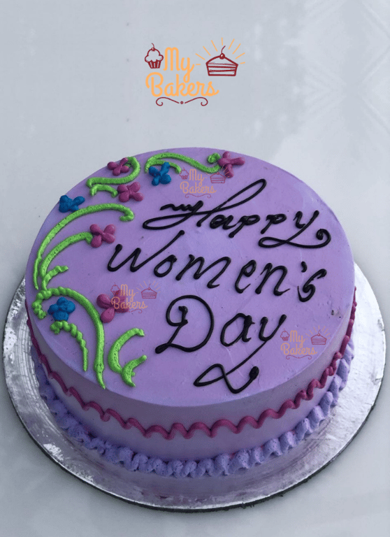 Delicious Happy Womens Day Theme Cake