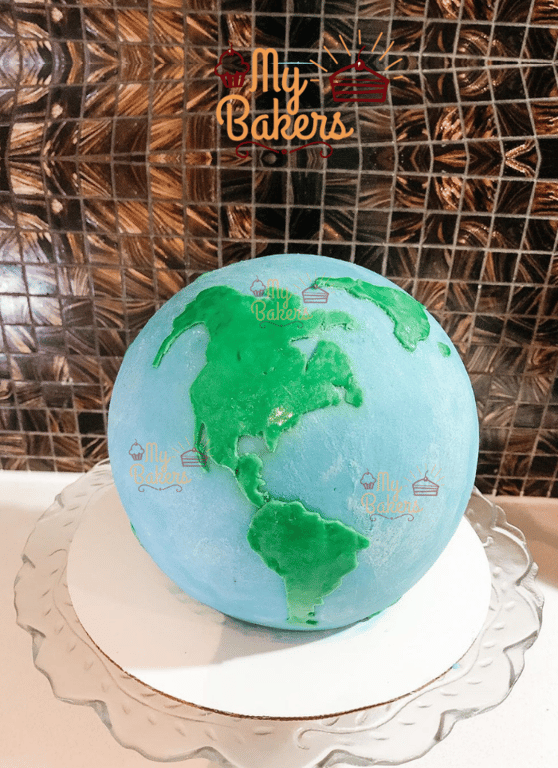 Earth Day Round Cake
