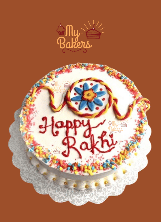Edible Happy Rakhi Theme Cake
