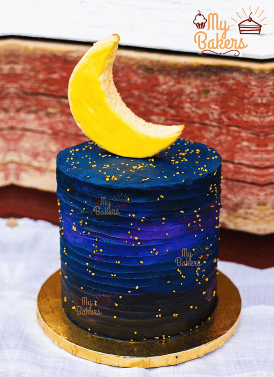 Eid Ul Fitr Half Moon Theme Cake