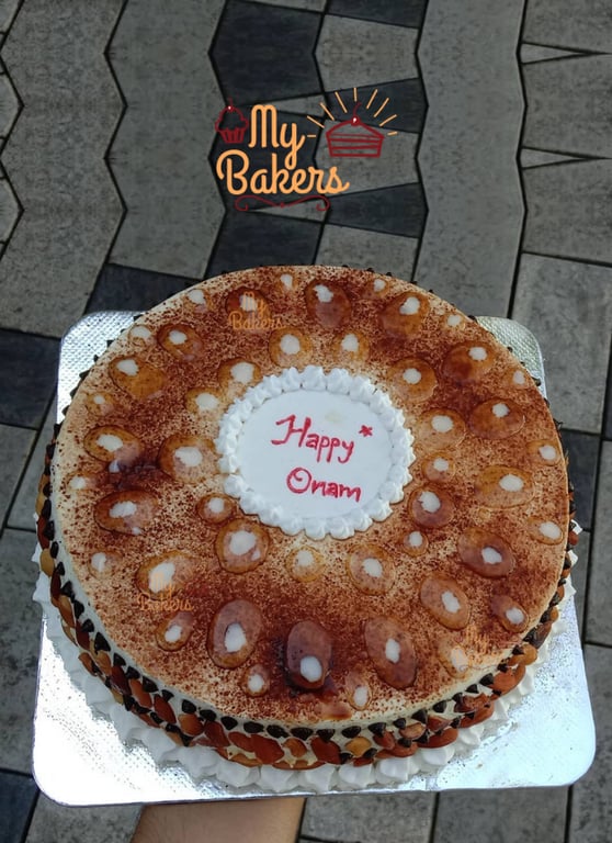 Happy Onam Butterscotch Dry Fruit Cake