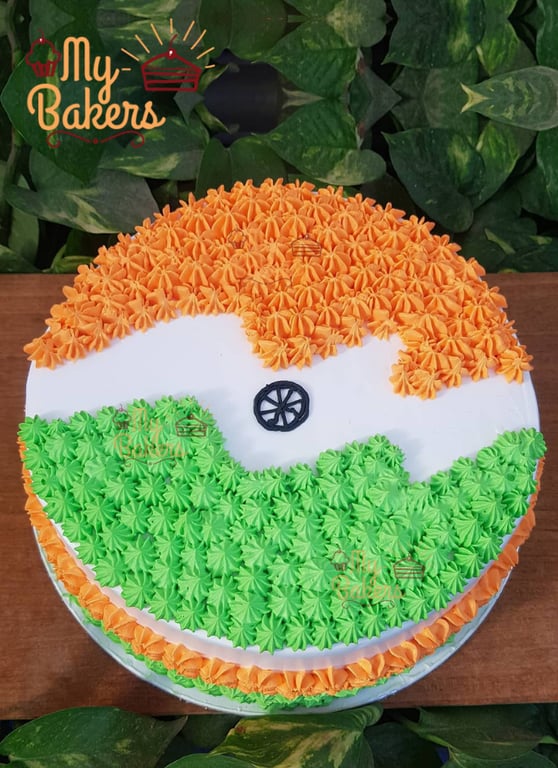Independence Day Flag Theme Cake