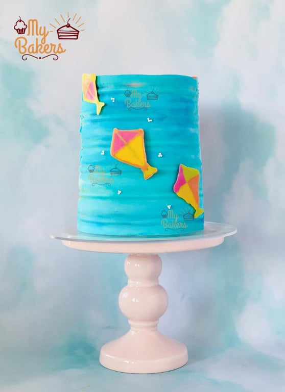 Kite Pongal Theme Tall Cake