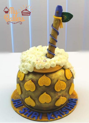 Matki Special Janmashtmi Theme Cake