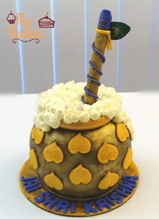 Matki Special Janmashtmi Theme Cake