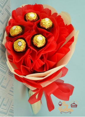 Delectable Ferrero Rocher Chocolate Bouquet